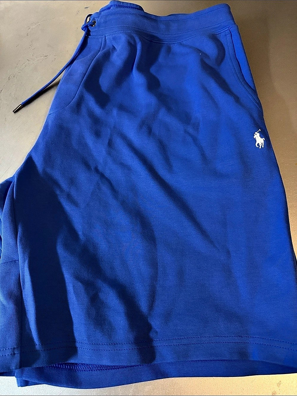 Polo Ralph Lauren Double-Knit Fleece Shorts Athletic Shorts Blue Large